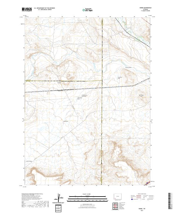 Verne topographic map thumbnail