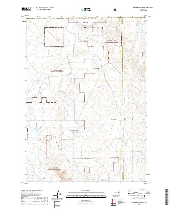 Wagonhound Creek topographic map thumbnail
