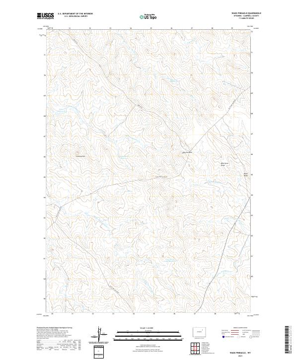 Wags Pinnacle 2021 topographic map thumbnail