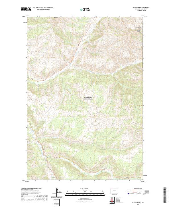 Wahb Springs topographic map thumbnail