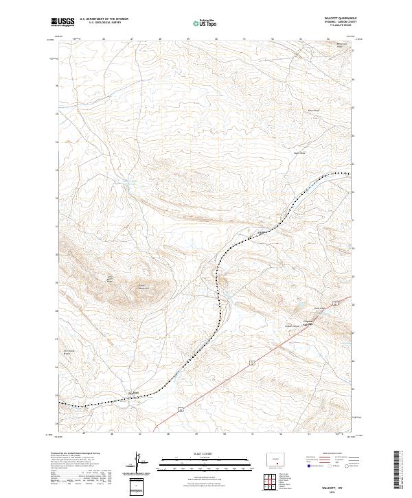 Walcott topographic map thumbnail