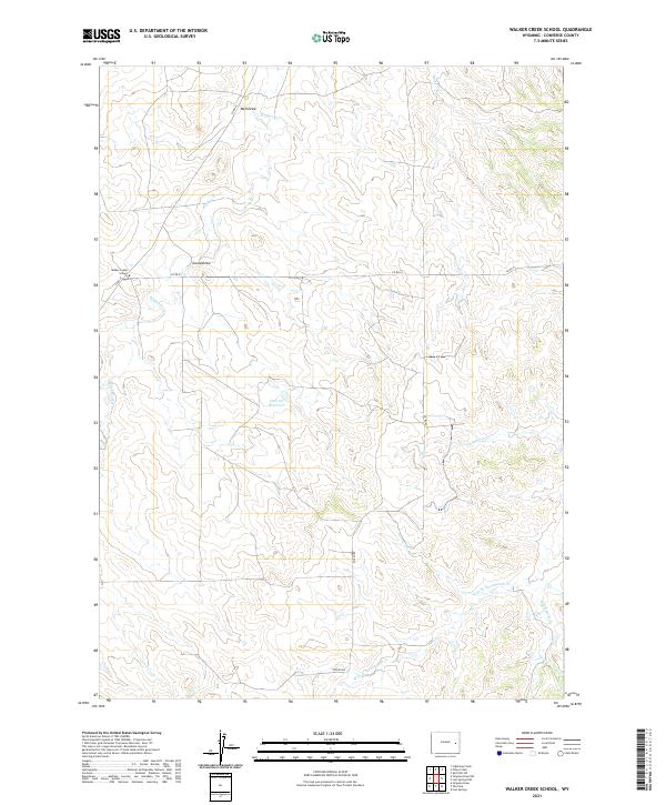 Walker Creek School topographic map thumbnail