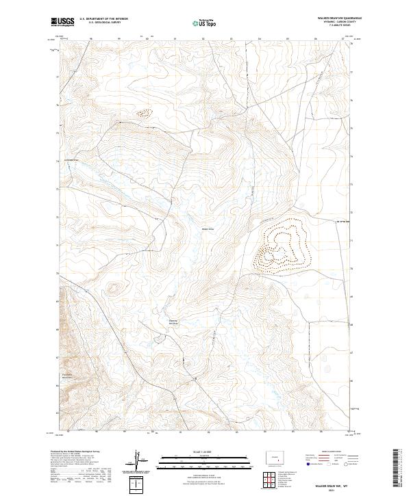 Walker Draw NW topographic map thumbnail
