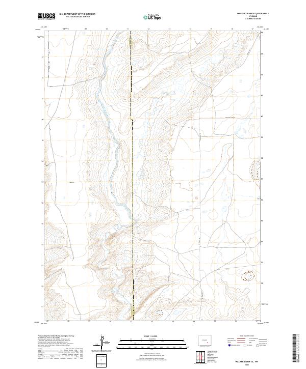 Walker Draw SE topographic map thumbnail