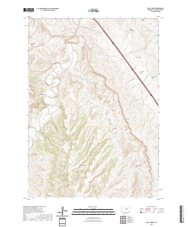 Wall Creek topographic map thumbnail