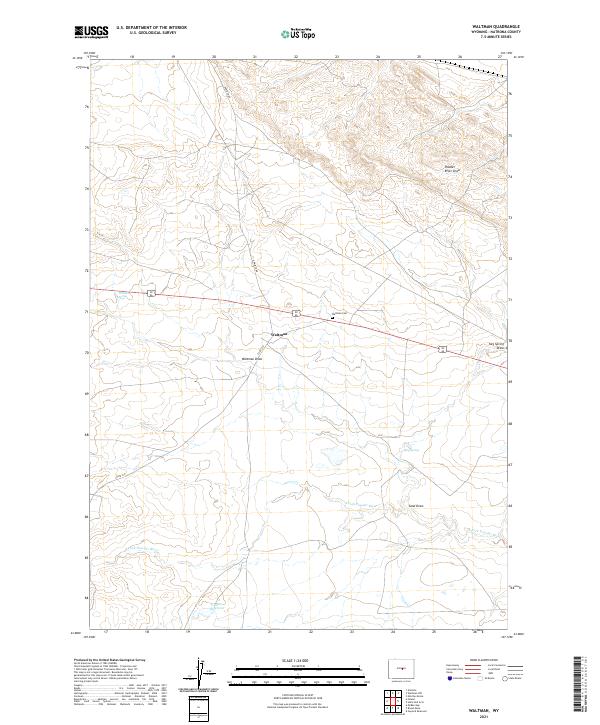 Waltman topographic map thumbnail