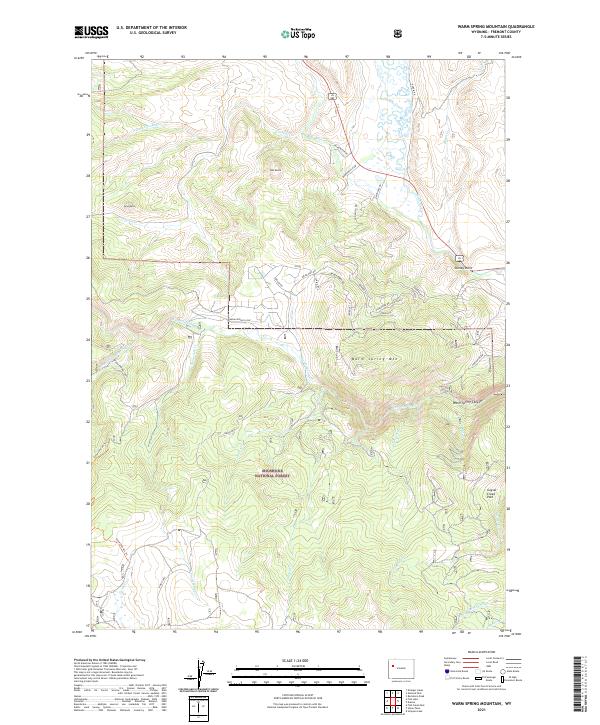 Warm Spring Mountain topographic map thumbnail