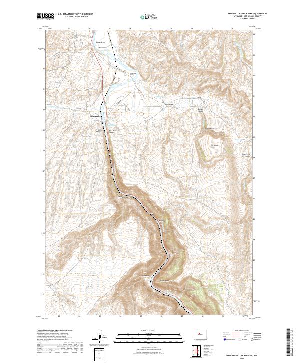 Wedding of the Waters topographic map thumbnail