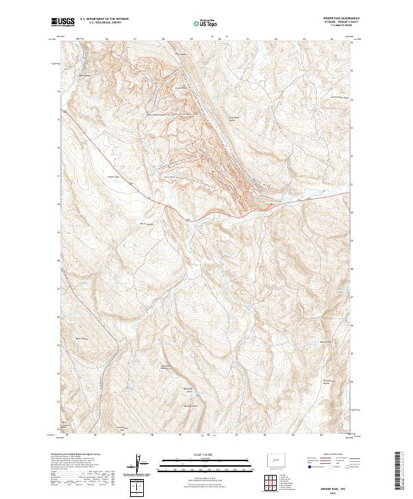 Weiser Pass topographic map thumbnail