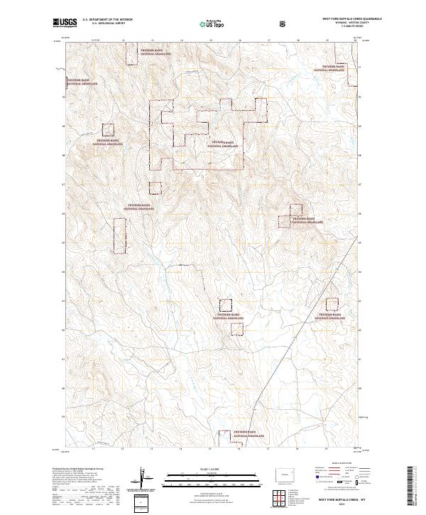 West Fork Buffalo Creek topographic map thumbnail