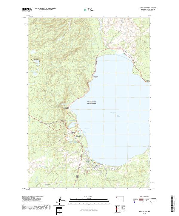 West Thumb topographic map thumbnail
