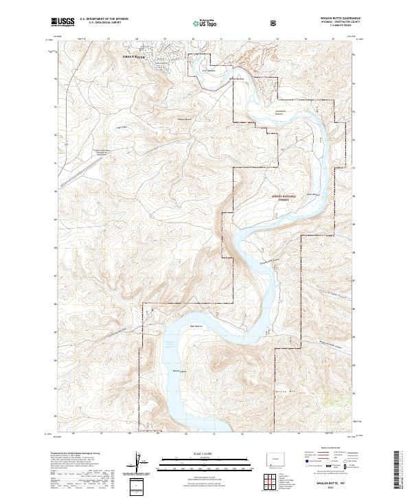Whalen Butte topographic map thumbnail