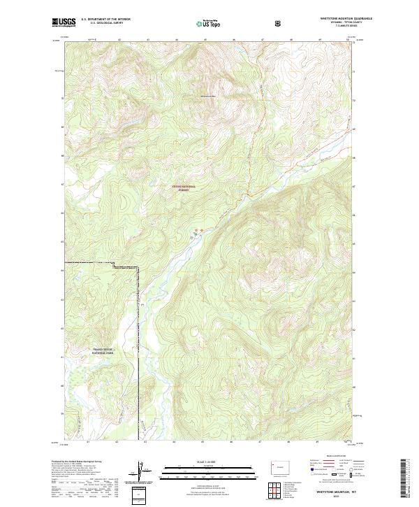 Whetstone Mountain topographic map thumbnail