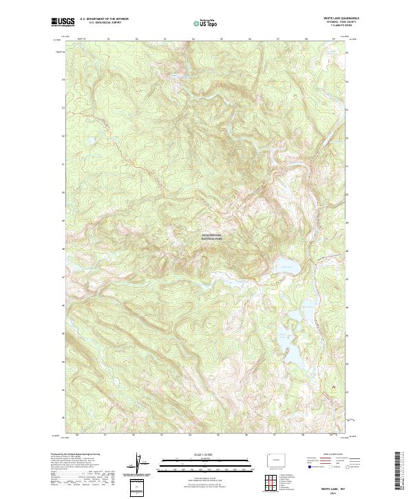 White Lake topographic map thumbnail