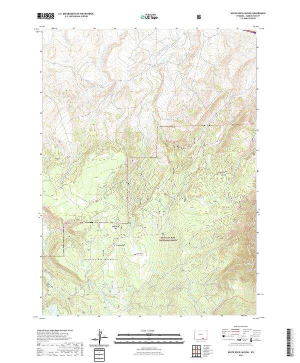 White Rock Canyon topographic map thumbnail