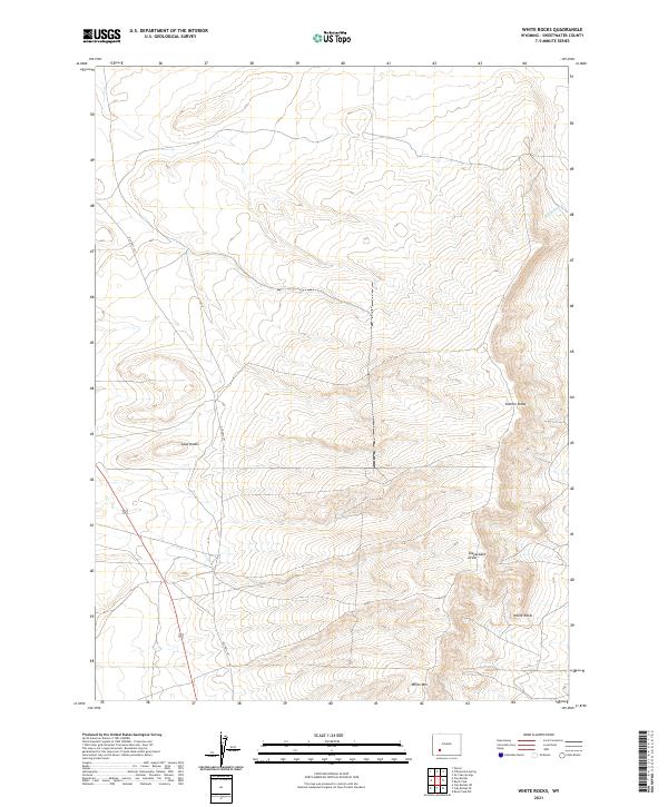 White Rocks topographic map thumbnail