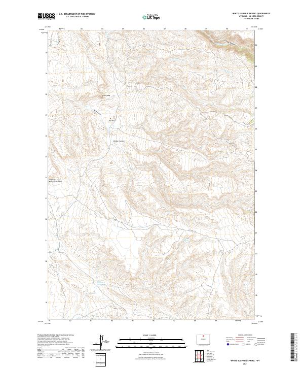 White Sulphur Spring topographic map thumbnail