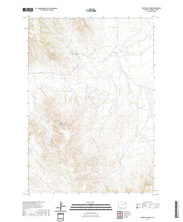 Whitetail Creek topographic map thumbnail
