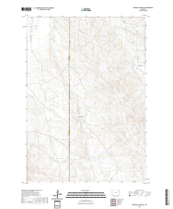 Whitetail Creek SE topographic map thumbnail
