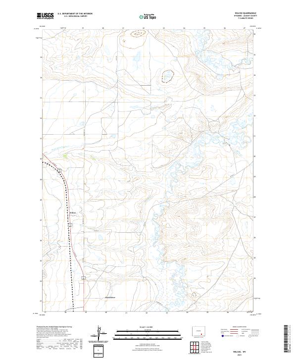 Wilcox topographic map thumbnail