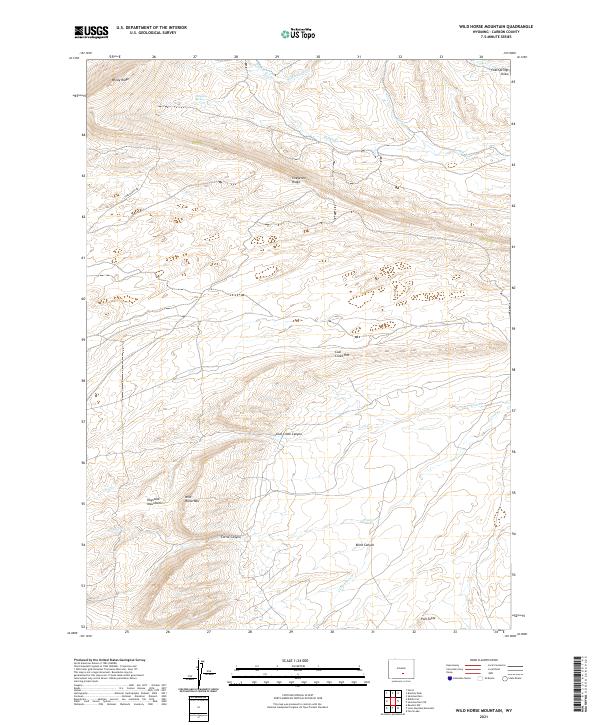 Wild Horse Mountain topographic map thumbnail