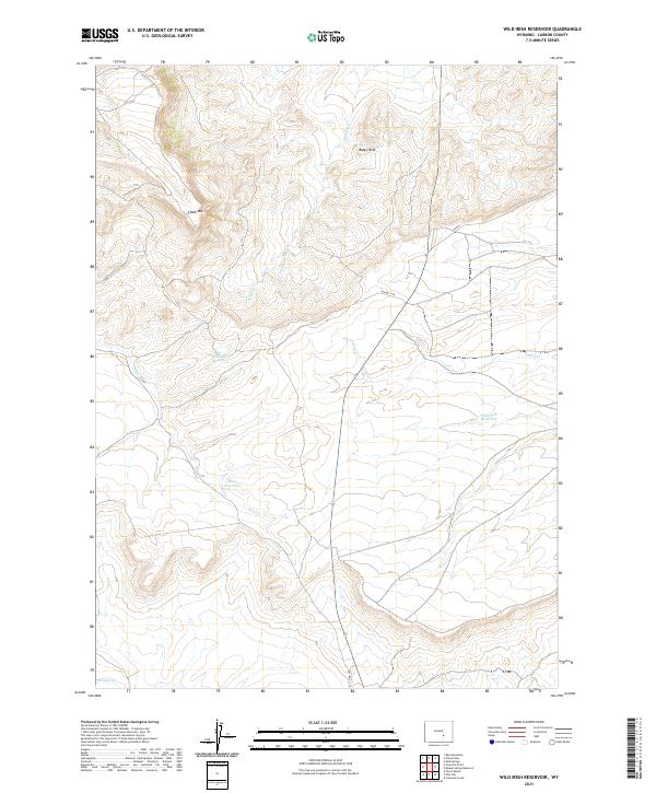 Wild Irish Reservoir topographic map thumbnail
