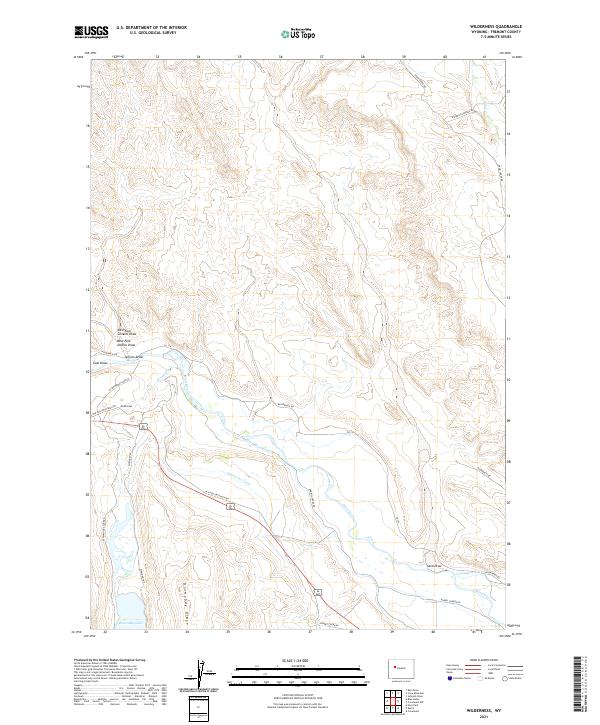 Wilderness topographic map thumbnail