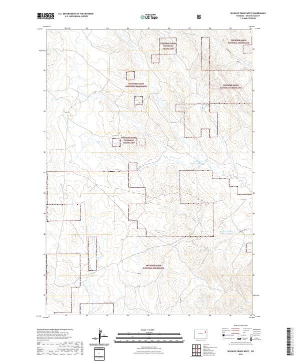 Wildlife Draw West topographic map thumbnail
