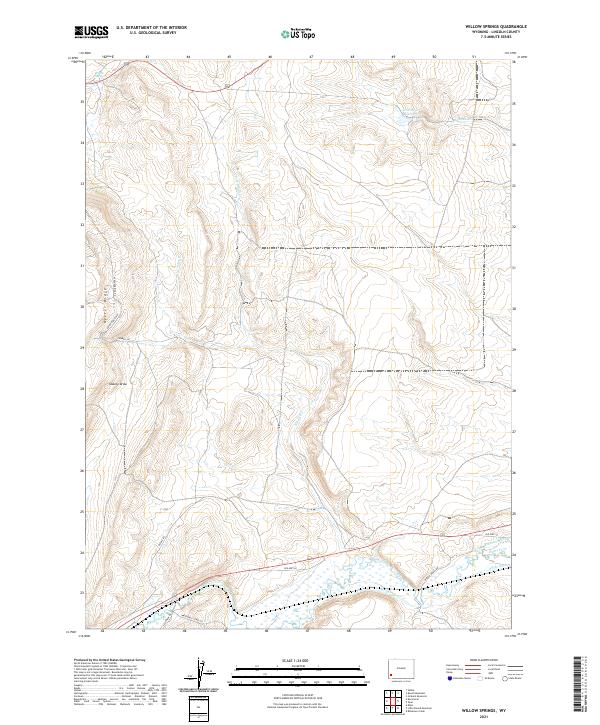 Willow Springs topographic map thumbnail