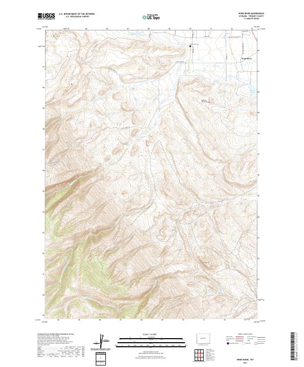 Wind River topographic map thumbnail