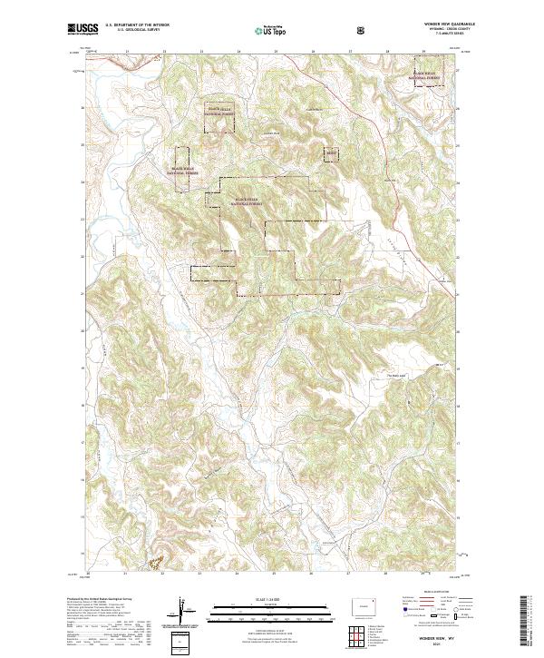 Wonder View topographic map thumbnail