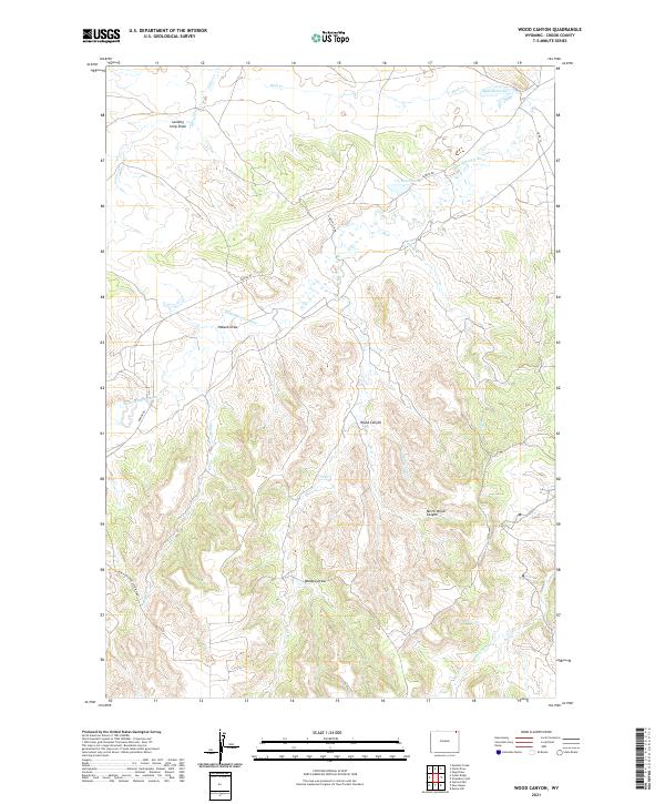 Wood Canyon topographic map thumbnail
