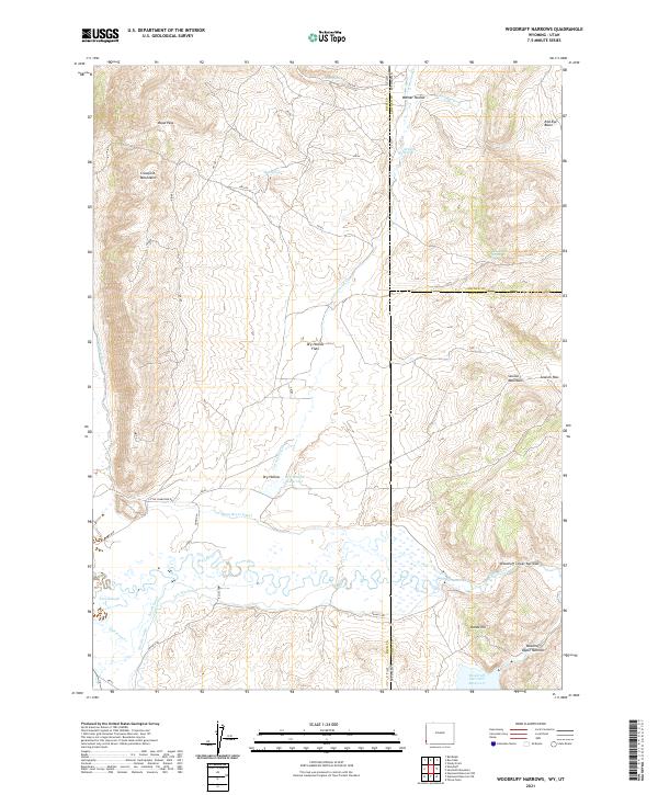 Woodruff Narrows 2021 topographic map thumbnail