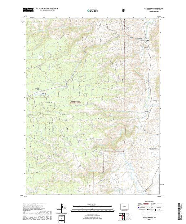 Woods Landing topographic map thumbnail