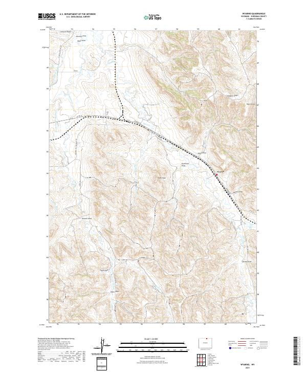 Wyarno topographic map thumbnail