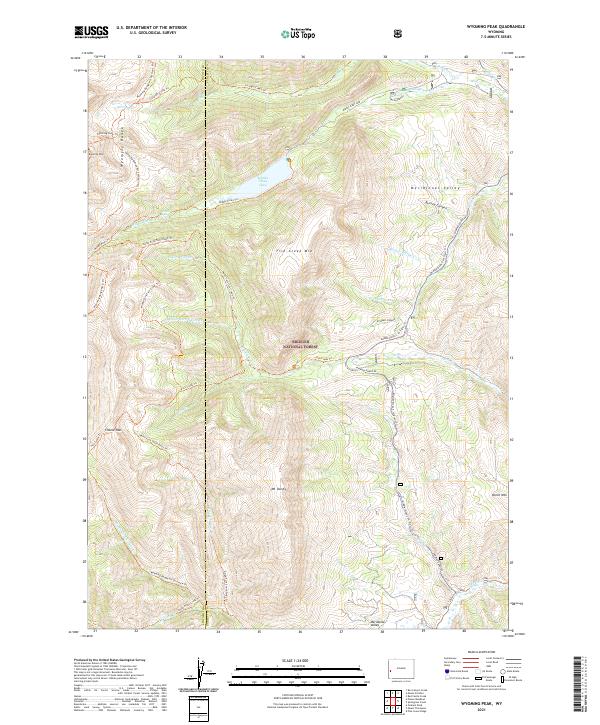 Wyoming Peak topographic map thumbnail