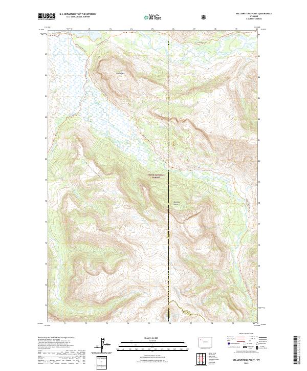 Yellowstone Point topographic map thumbnail