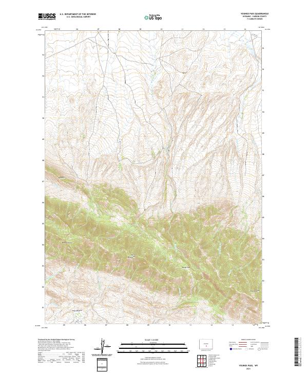 Youngs Pass 2021 topographic map thumbnail