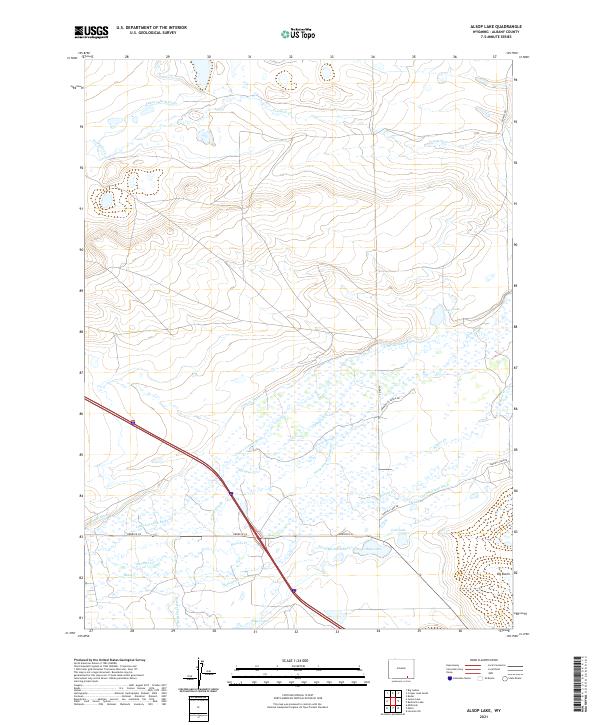 Alsop Lake topographic map thumbnail