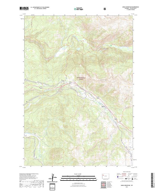 Angle Mountain 2021 topographic map thumbnail