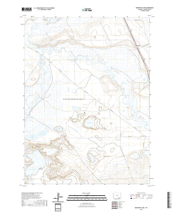 Bamforth Lake topographic map thumbnail