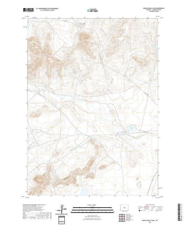 Beulah Belle Lake topographic map thumbnail