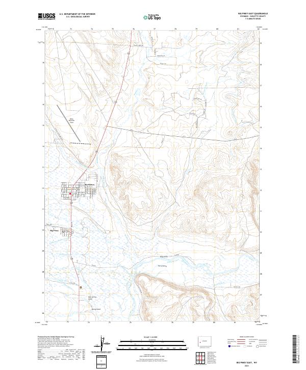 Big Piney East topographic map thumbnail