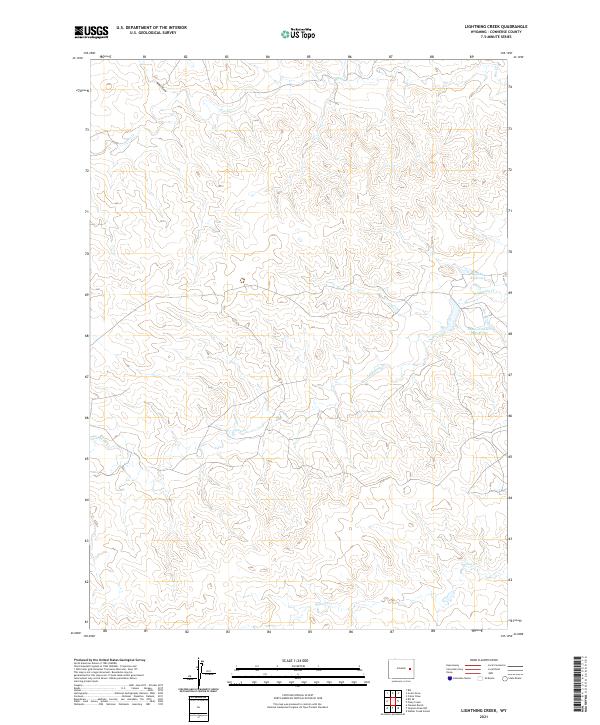 Lightning Creek 2021 topographic map thumbnail