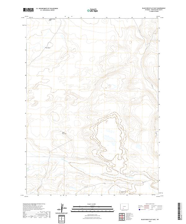 Black Rock Flat East topographic map thumbnail