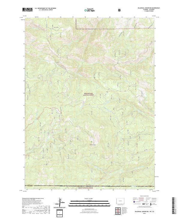 Blackhall Mountain topographic map thumbnail