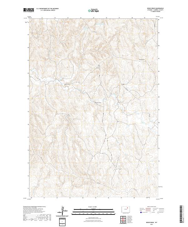Bogie Draw topographic map thumbnail