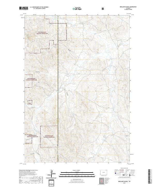 Brislawn School topographic map thumbnail