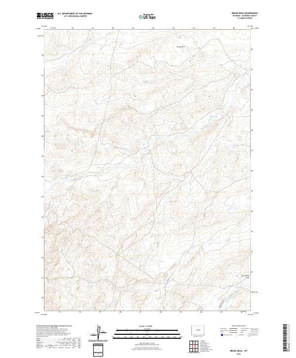 Broad Mesa topographic map thumbnail