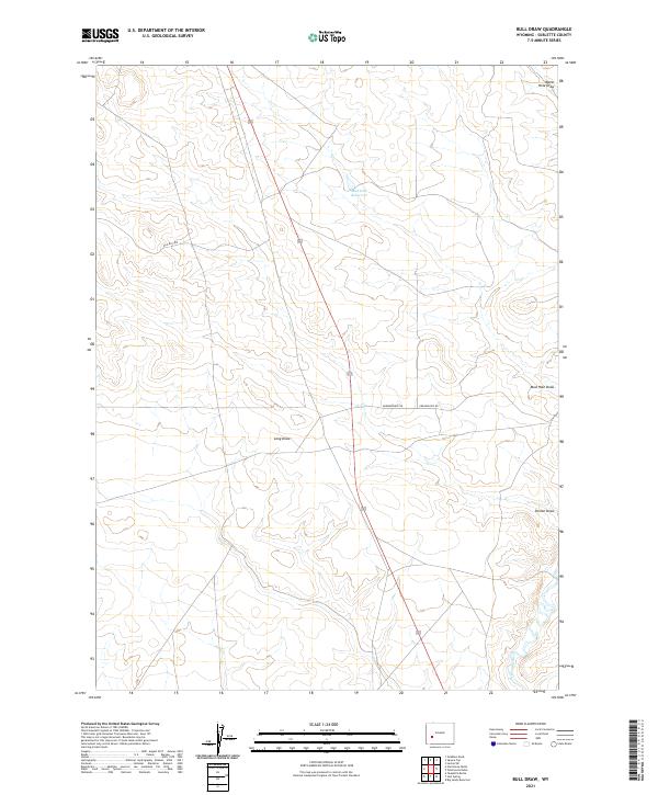 Bull Draw topographic map thumbnail